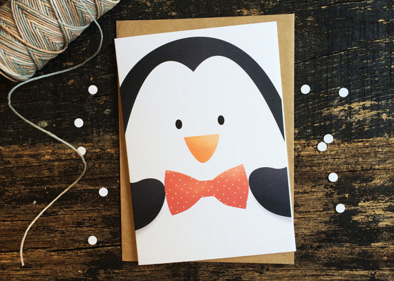Christmas Card - The Fancy Penguin